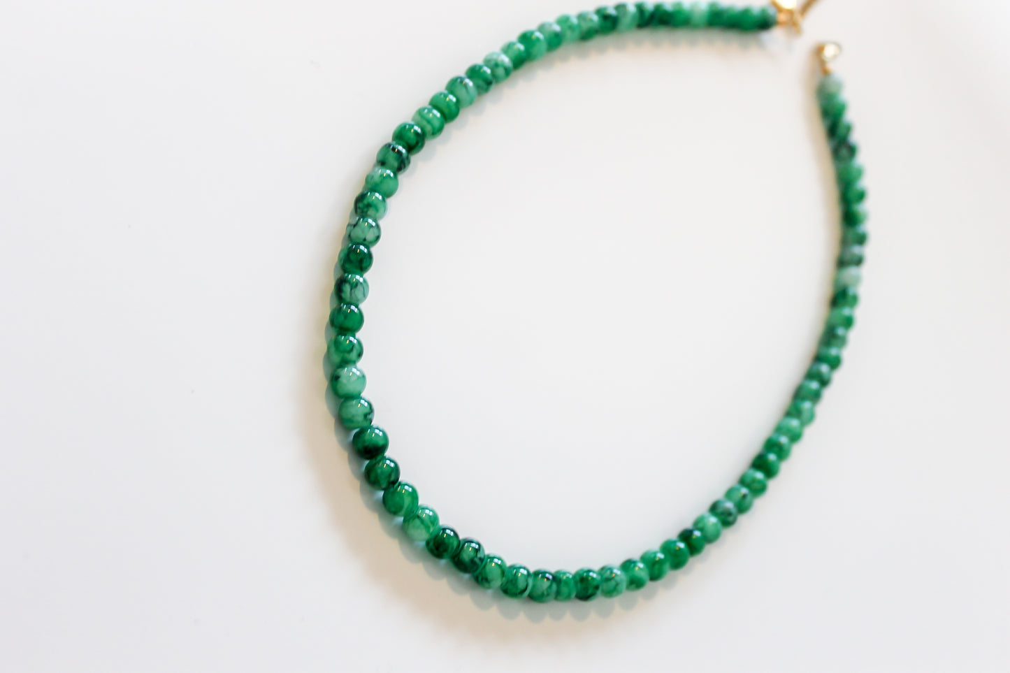 Groene kralenketting
