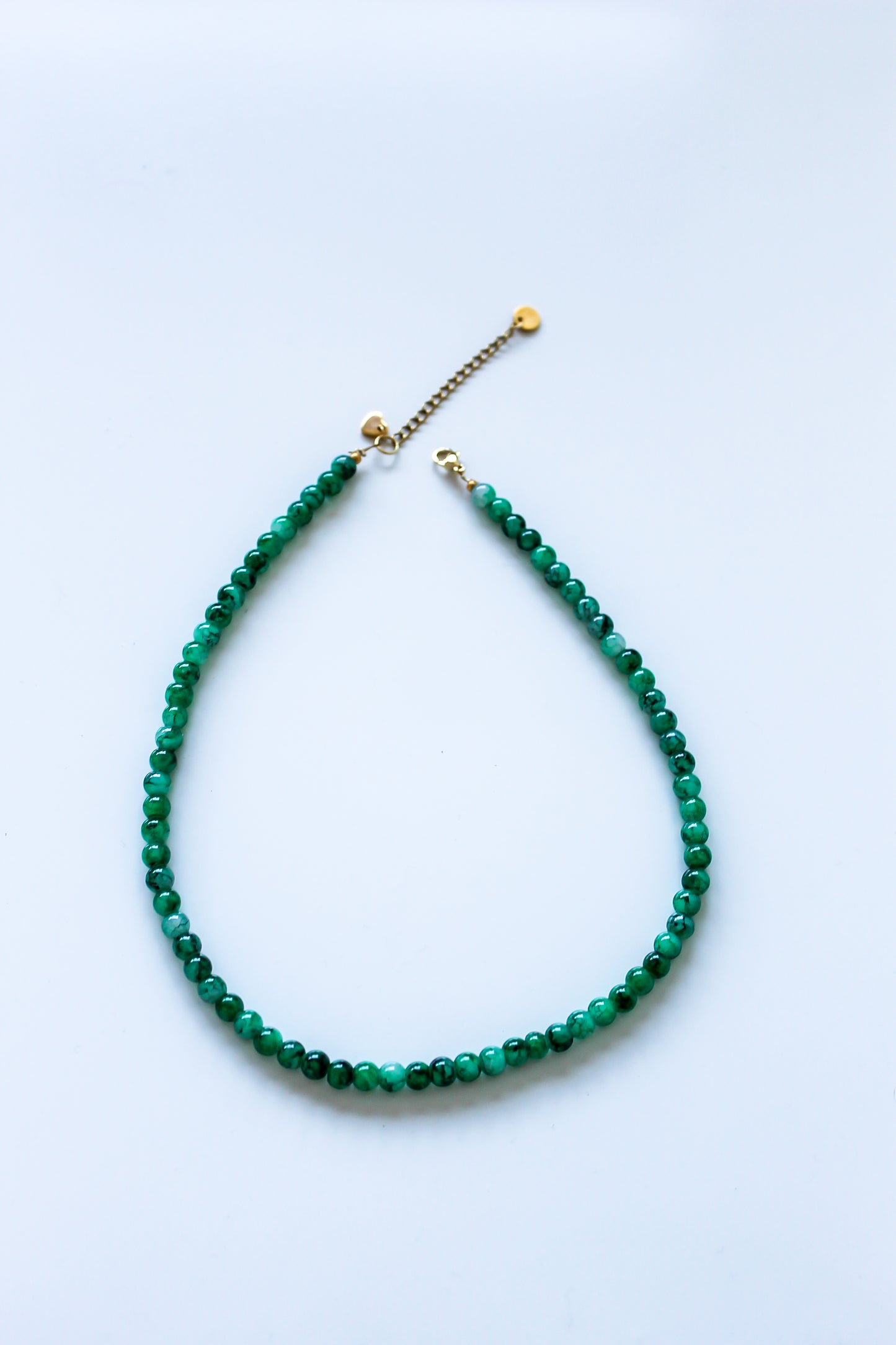 Groene kralenketting